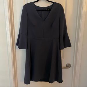 Banana Republic Navy ¾ Bell Sleeve Dress